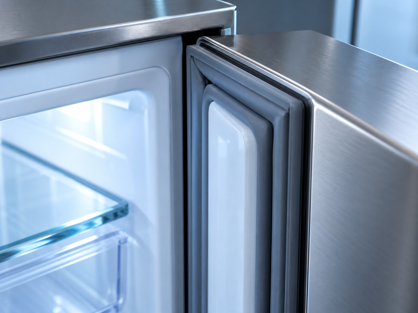 Commercial refrigeration — material close-up