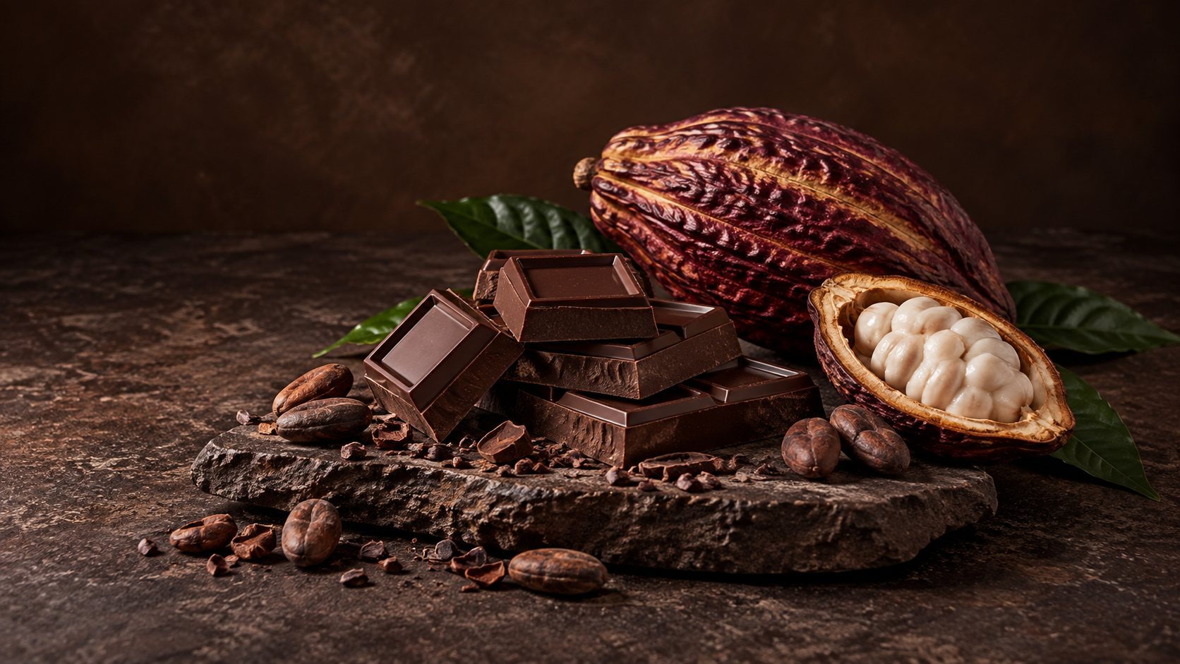 Artisanal chocolate still life
