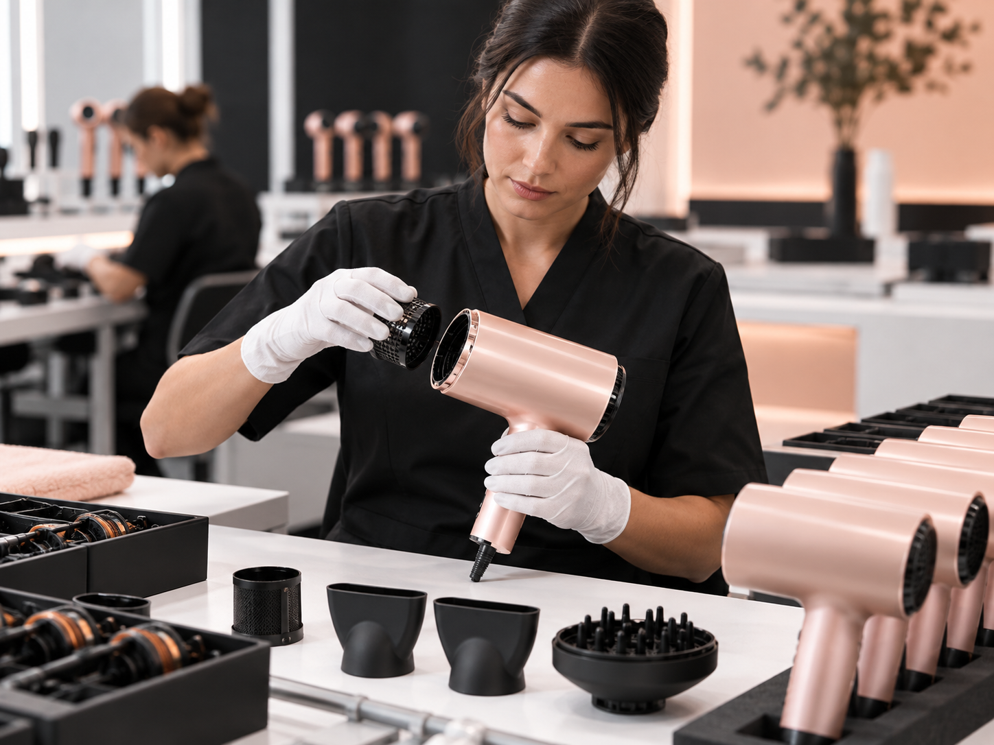 Salon tool assembly workshop