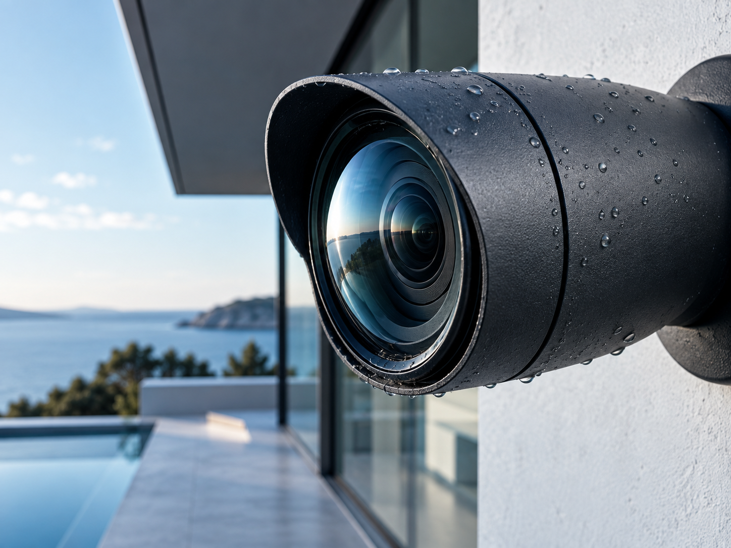 Camera lens and enclosure detail