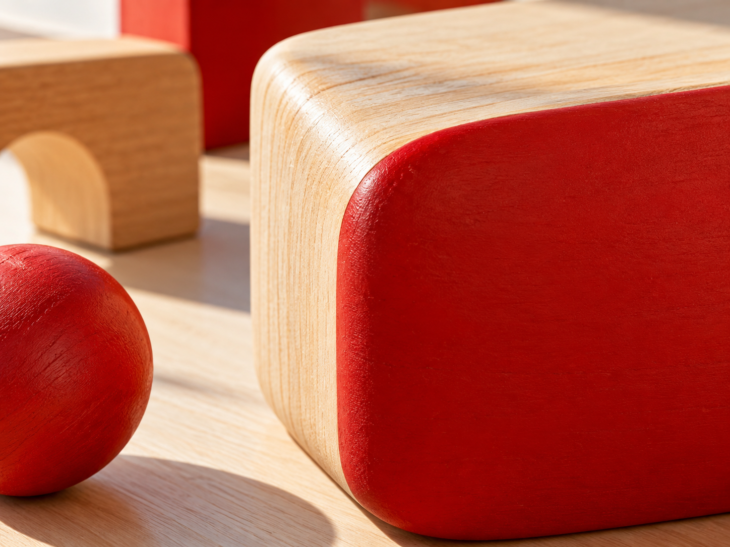 Wood grain and toy finish detail